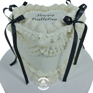 Torta corazón Vintage